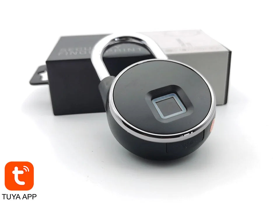 Candado inteligente con Huella y Bluetooth – Recargable, Resistente al Agua IP65, Ideal para Casa o Negocio