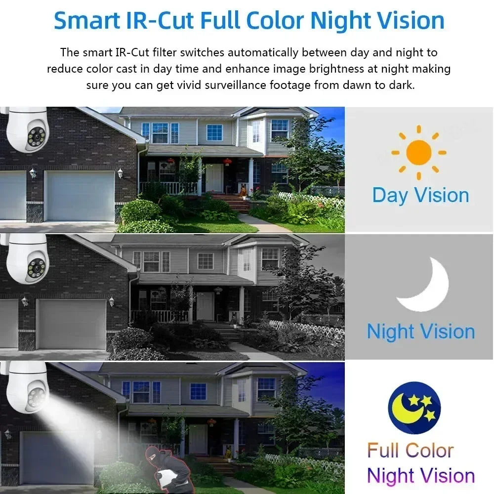 TUYA 5MP Smart Life CCTV Wifi cámara inalámbrica cámaras de vigilancia de seguridad al aire libre Color nocturno AI seguimiento inteligente Audio bidireccional
