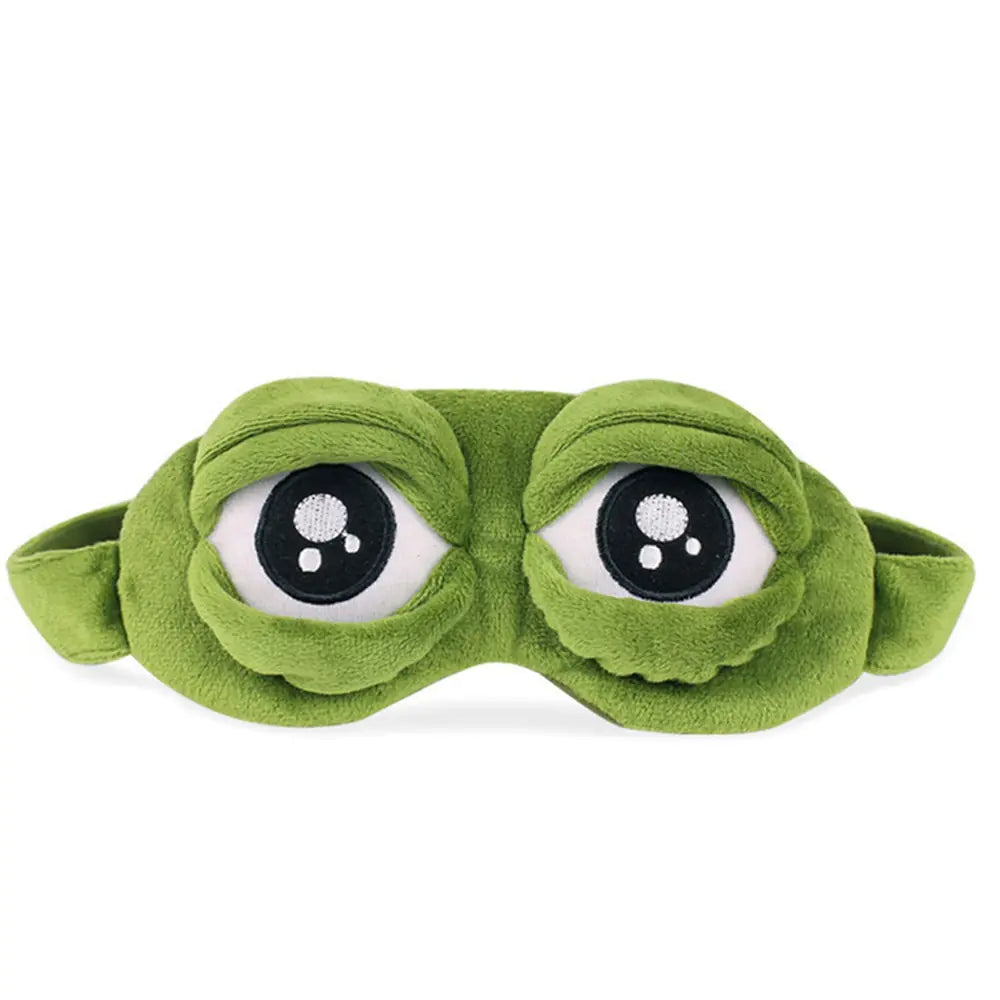 Sad Frog Sleep Mask, Funny Expression Anime Eye Mask