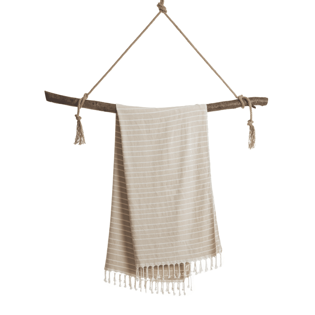 Beach Spa Turkish Hammam Towel Ilva Beige