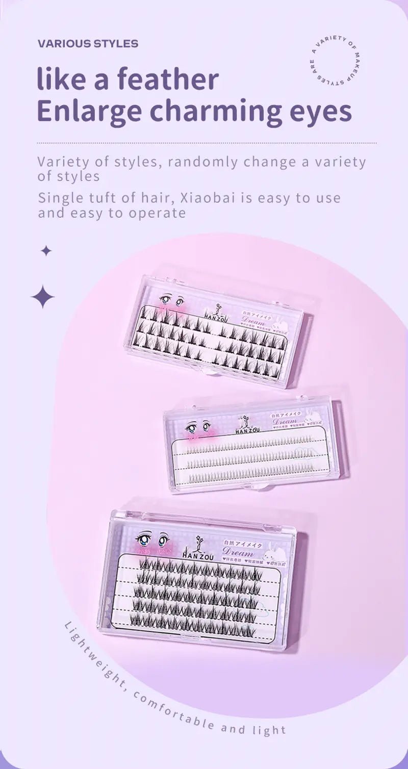 Manga Cluster Lashes for Natural Anime Cosplay Look - Trival