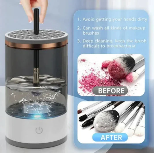 Limpiador Automático de Brochas de Maquillaje – Higiene Profesional en Segundos